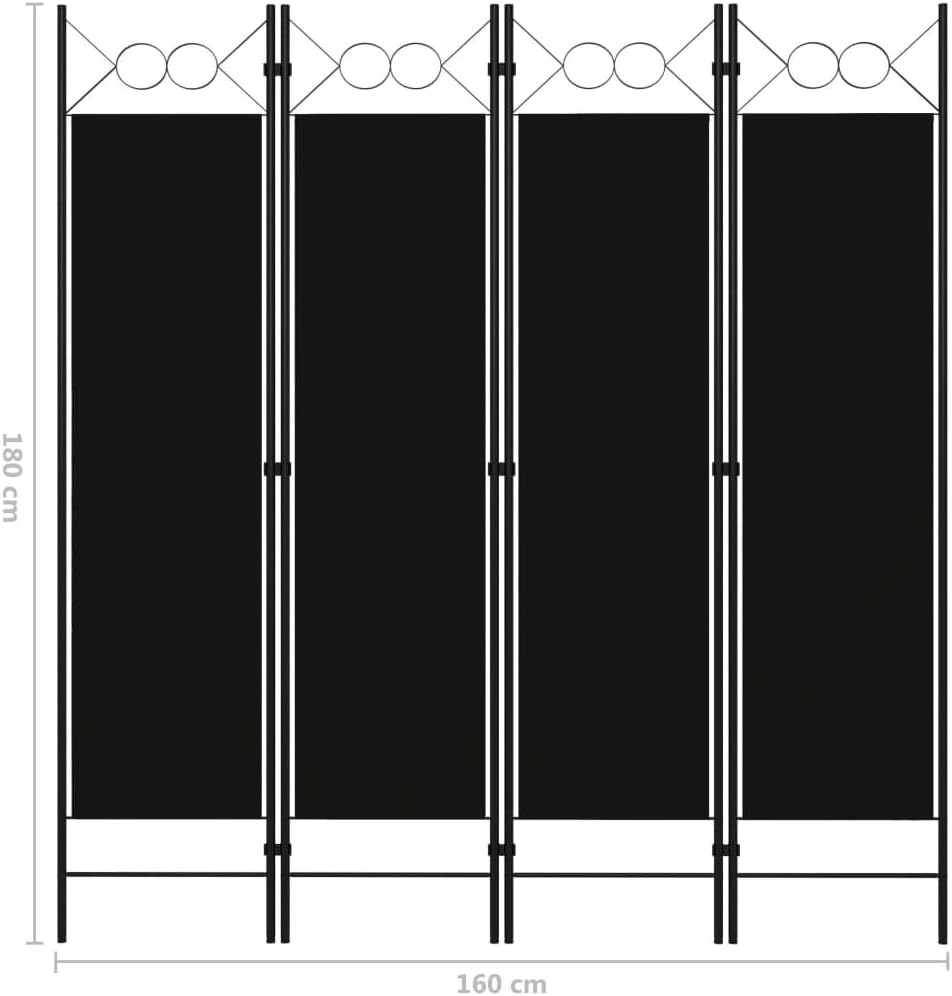 Tidyard Paravent 4 Teilig Stoff Raumteiler Garten Trennwand Balkon Sichtschutz Stellwand Faltbar Sch