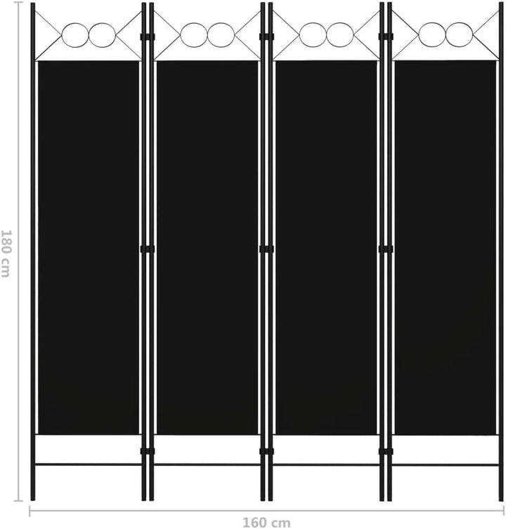 Tidyard Paravent 4 Teilig Stoff Raumteiler Garten Trennwand Balkon Sichtschutz Stellwand Faltbar Sch