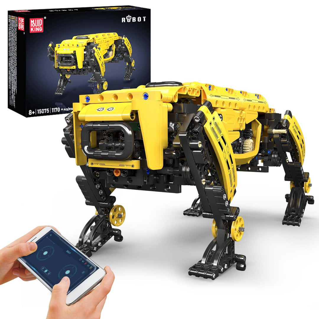 Mould King 15066 Technik Mechanischer Hund Bausteine Modell, Ferngesteuertes DIY Roboter Hund Spielz