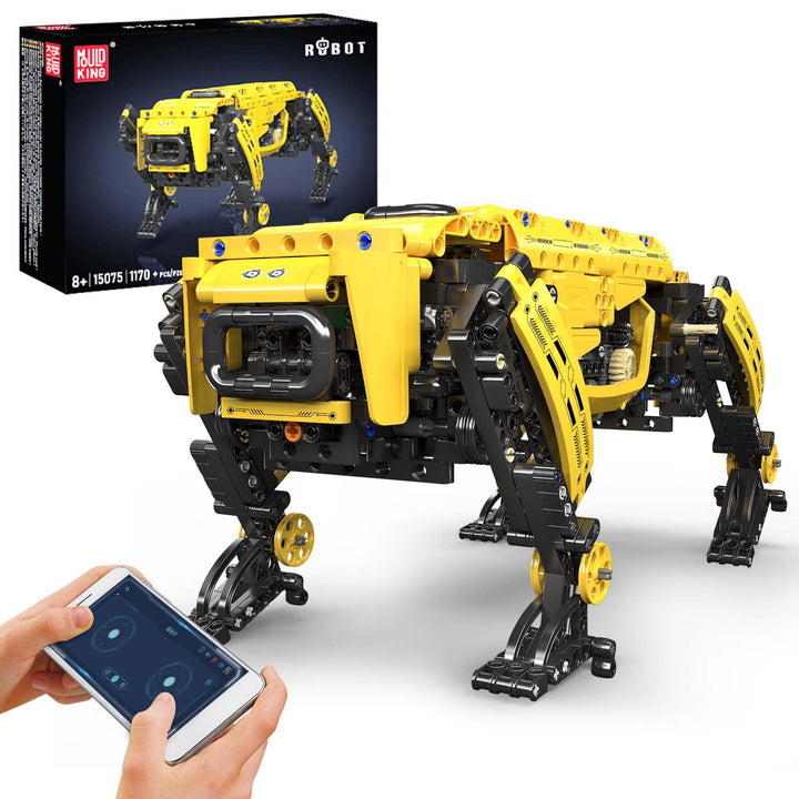 Mould King 15066 Technik Mechanischer Hund Bausteine Modell, Ferngesteuertes DIY Roboter Hund Spielz