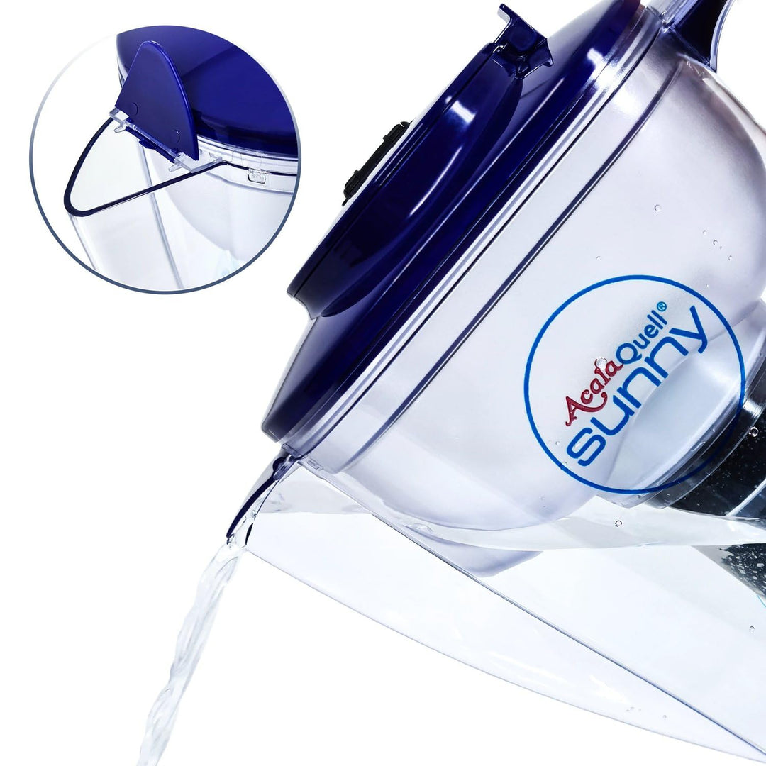 Wasserfilter AcalaQuell Sunny | Dunkelblau | Aktivkohle Wasserfilter | Höchste Filterleistung - mehr