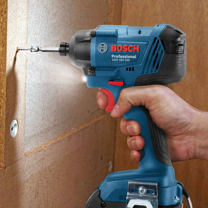 Bosch Professional 18V System Akku Drehschlagschrauber GDR 18V-160 (max. Drehmoment: 160 Nm, Schraub