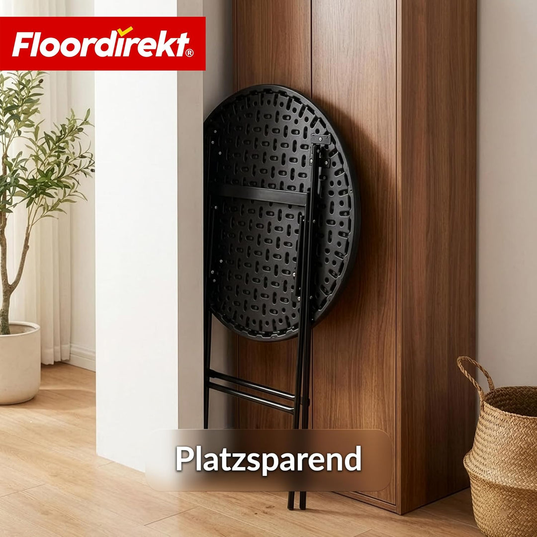 Floordirekt- Gartentisch klappbar Kunststoff 180x75cm - Buffettisch mit Tragegriff - Klapptisch für