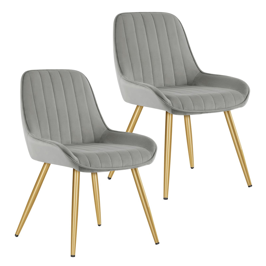 Lestarain 2 Stücke Esszimmerstuhl, Retro Küchenstuhl Wohnzimmerstuhl Sitzfläche Aus Samt Retrostuhl