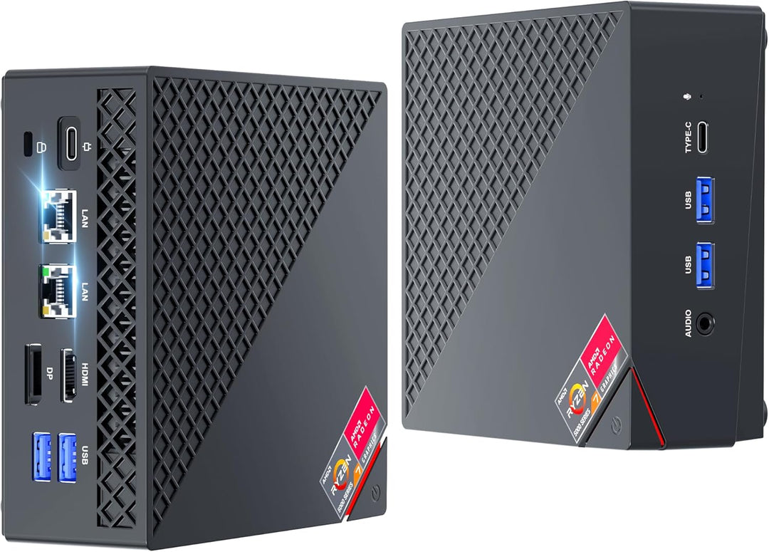 NiPoGi AM06 PRO Mini PC 32GB DDR5 RAM, АMD Ryzen 7 6800H(8C/16T, bis zu 4,7 GHz), 512GB M.2 NVMe SSD