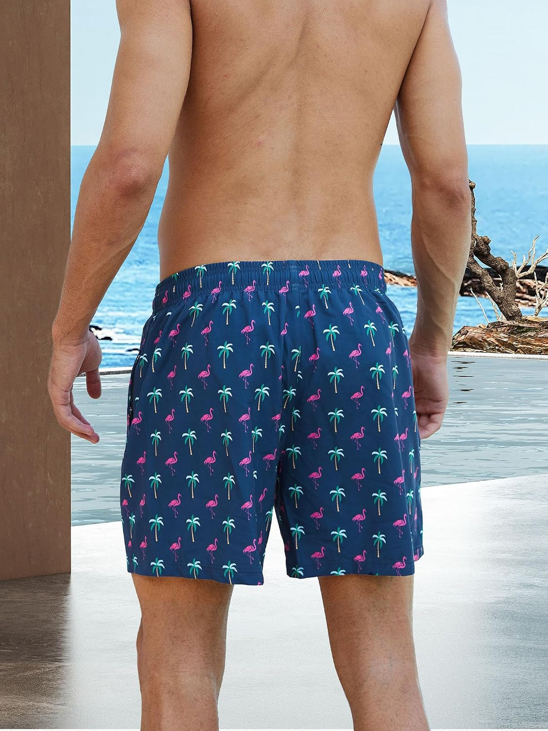 Arcweg Badehose für Herren Badeshorts mit Kompression Liner 2 in 1 Schnelltrocknend Strandhose Männe