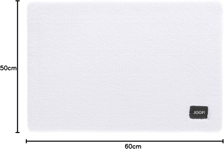 Joop! Badteppiche Basic weiss - 001 50x60 cm 50x60 cm Weiss, 50x60 cm Weiss
