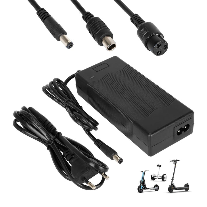 Ladegeräte für Scooter，42V 2A E Scooter Ladegeräte，Hoverboard Ladekabel，36V Elektroroller Universal