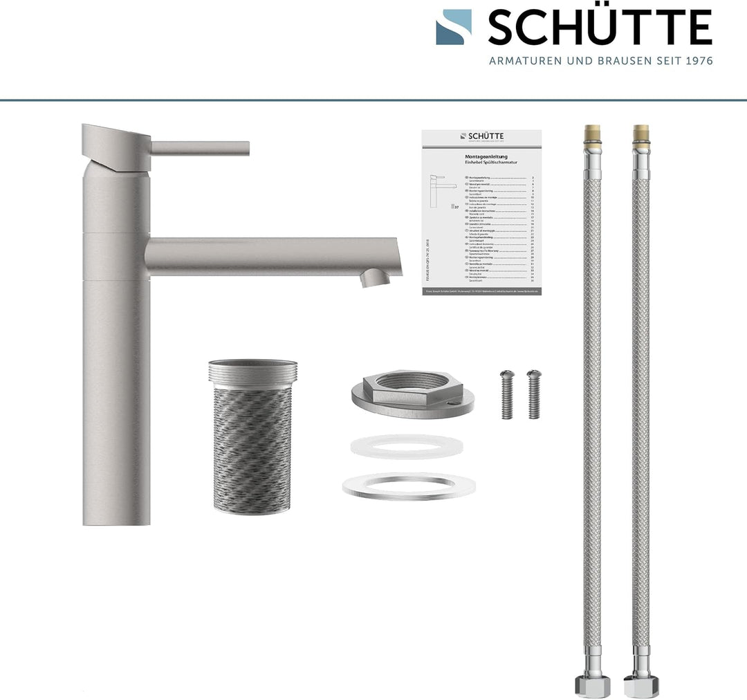 SCHÜTTE BRISTOL Spültischarmatur, Wasserhahn Küche, 360 Grad schwenkbare Spültischarmatur, Mischbatt