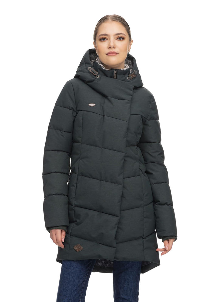 Ragwear PAVLA Damen Jacke XL DARK GREEN, XL DARK GREEN