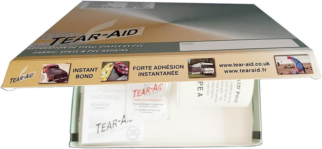 Tear Aid Selbstklebender Reparatur-Flicken Typ A für Zelte, Drachen, Gummiboote, Segel, Stoffe 75mm