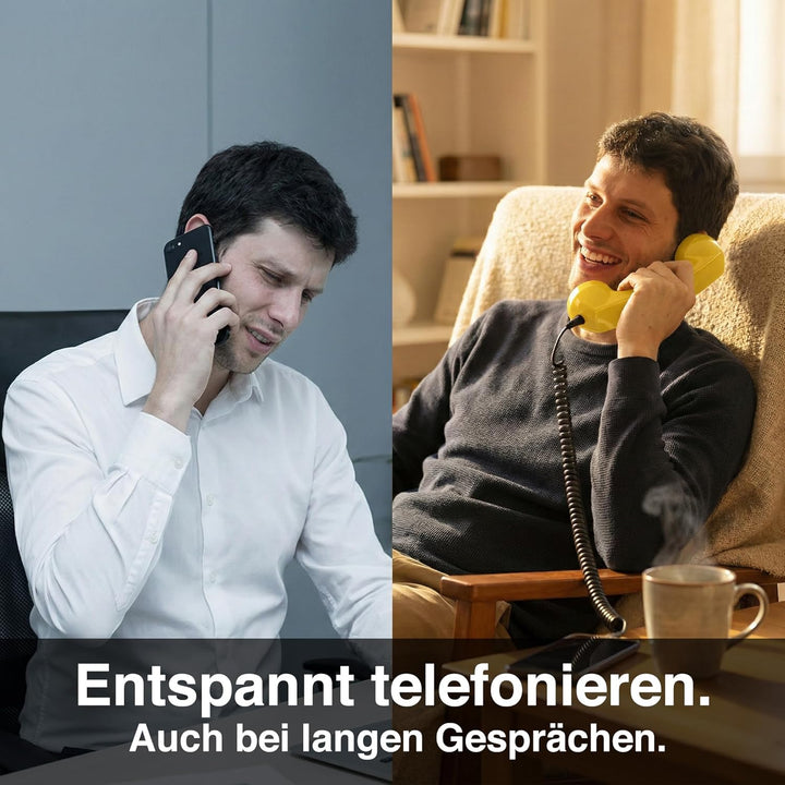 Retro Handyhörer für Apple iPhones mit Lightning (passender Adapter mit inbegriffen) in der Form ein
