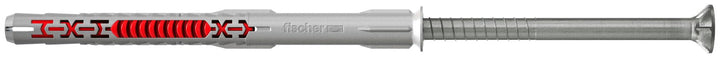 fischer DuoXpand 10 x 100 T R, hochwertiger Universaldübel mit nicht rostender Senkkopfschraube (50