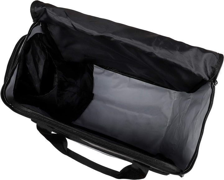 BRUBAKER SuperTec Skischuhtasche Helmtasche Rucksack mit Schuhfach - Silber Rot