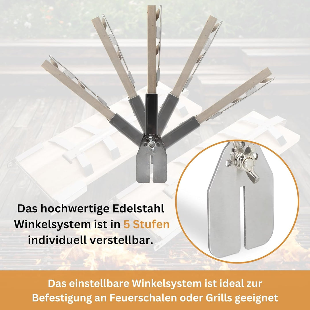Flammlachsbretter 2er Set Räucherbretter für Lachsfilet Flammlachsbrett für Feuerschale aus Cedernho