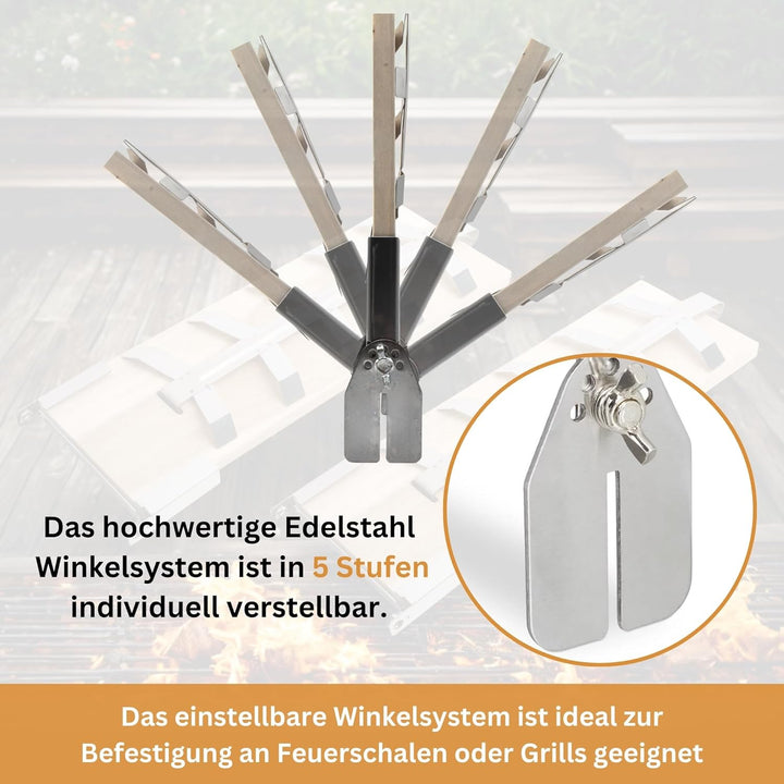 Flammlachsbretter 2er Set Räucherbretter für Lachsfilet Flammlachsbrett für Feuerschale aus Cedernho