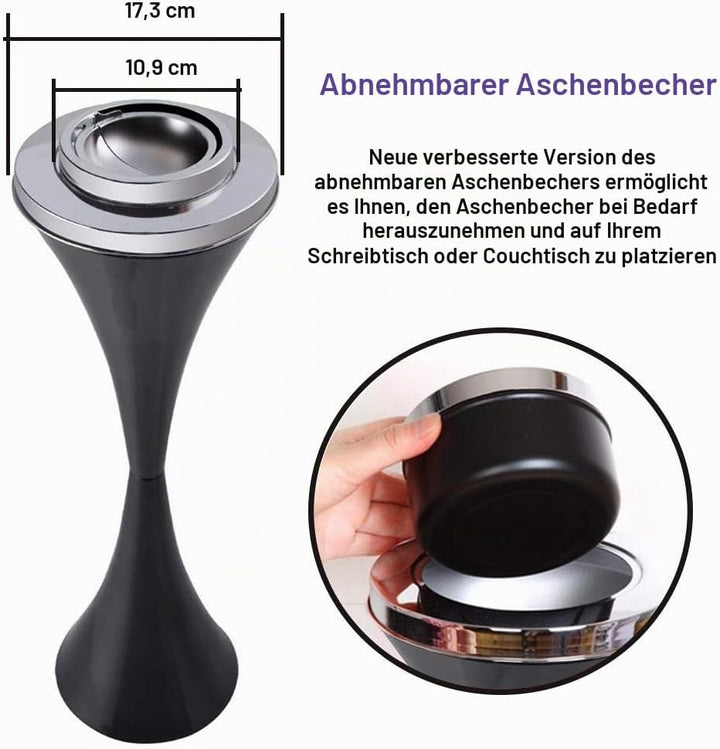 Modern Aschenbecher mit Standfuss Garten Ascher Freistehend Standaschenbecher Standascher Zigaretten