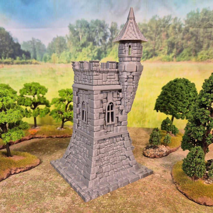 QP3D - Watchman's Tower Wizard's Terrain Scenery for Tabletop & RPG 28-32mm Miniatures Wargame Props