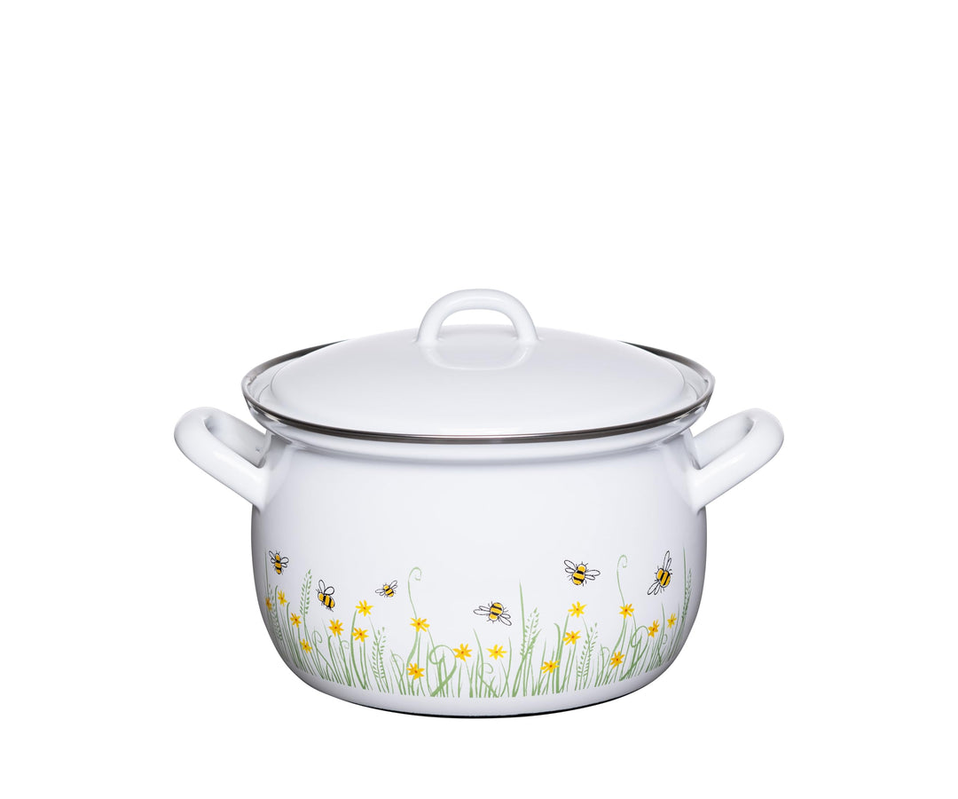 Riess, 0165-137, Fleischtopf mit Deckel, 18cm, 2.5L, LBH 25 x 20 x 17.5 cm, Gewicht 1,31kg, COUNTRY-