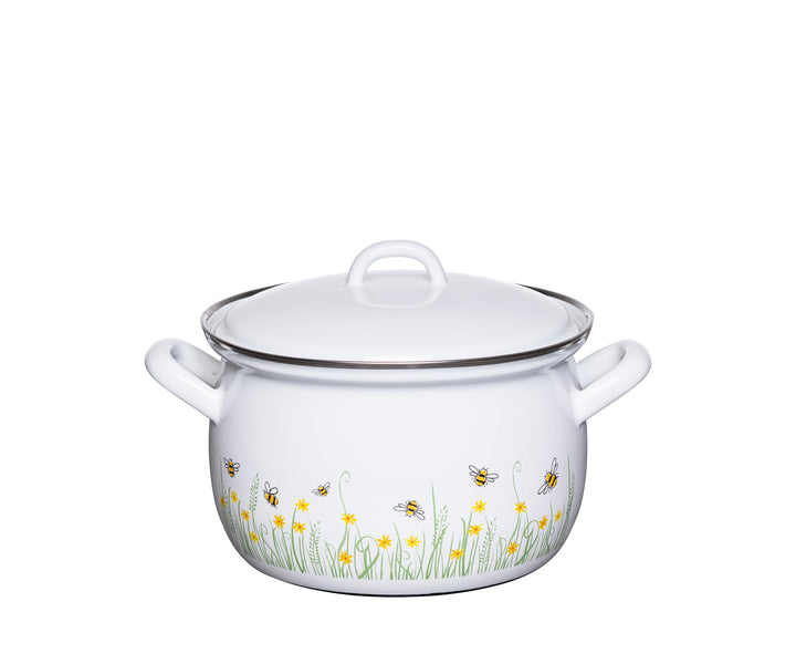 Riess, 0165-137, Fleischtopf mit Deckel, 18cm, 2.5L, LBH 25 x 20 x 17.5 cm, Gewicht 1,31kg, COUNTRY-