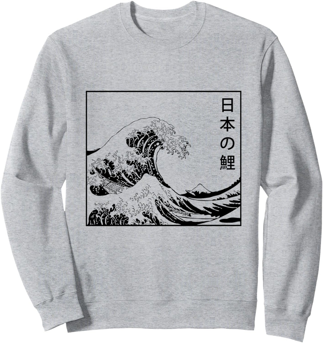 Die grosse Welle von Kanagawa Japanese Vintage Sweatshirt