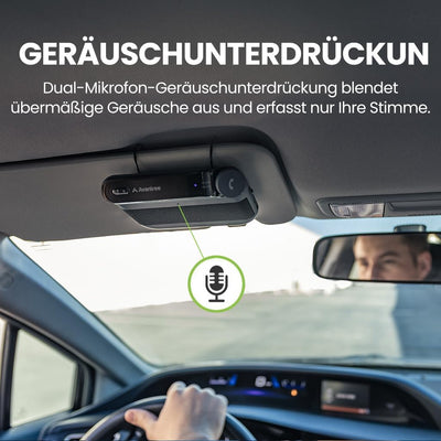 Avantree Roadtrip - Bluetooth Freisprecheinrichtung für Auto und Drahtloser FM Transmitter 2-in-1 Ca