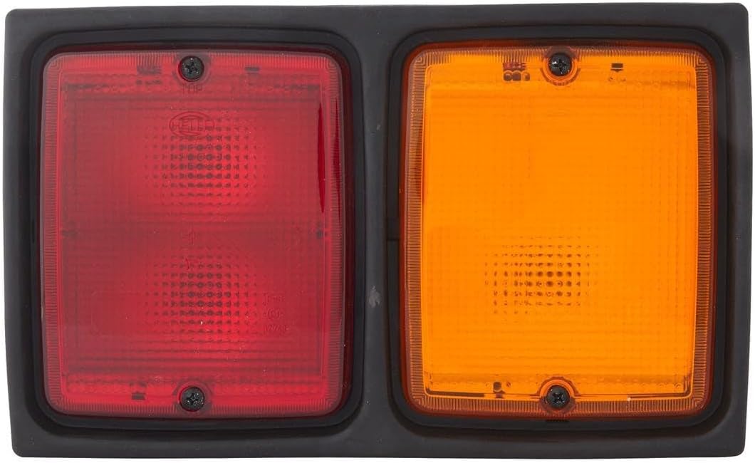 HELLA - Heckleuchte - Glühlampe - 12/24V - Einbau/Anbau/geschraubt - Lichtscheibenfarbe: rot/gelb -