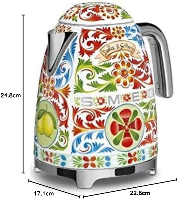 SMEG KLF03DGEU Wasserkocher, 18/8 Stainless Steel, 1.7 liters 1.7 Liter Mehrfarbig, 1.7 Liter Mehrfa