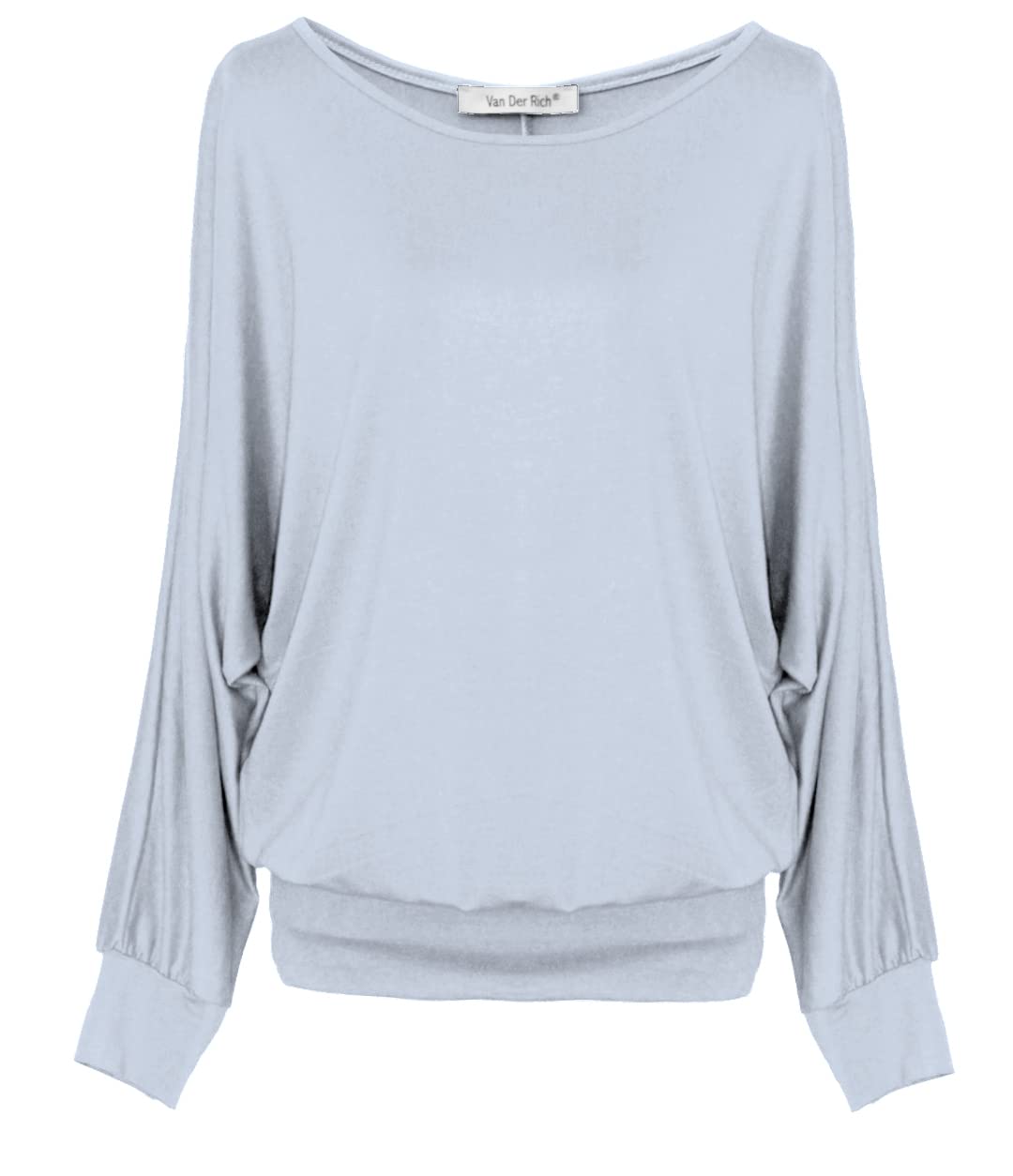 Van Der Rich ® - Oversize T-Shirt mit Fledermausärme - Damen Ml-grau XXL, Ml-grau XXL