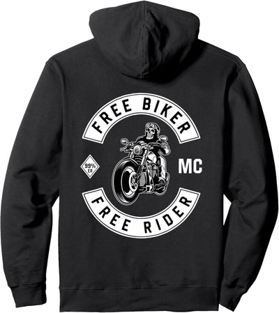 Free Biker Free Rider Bikershirts Biker Pullover Hoodie