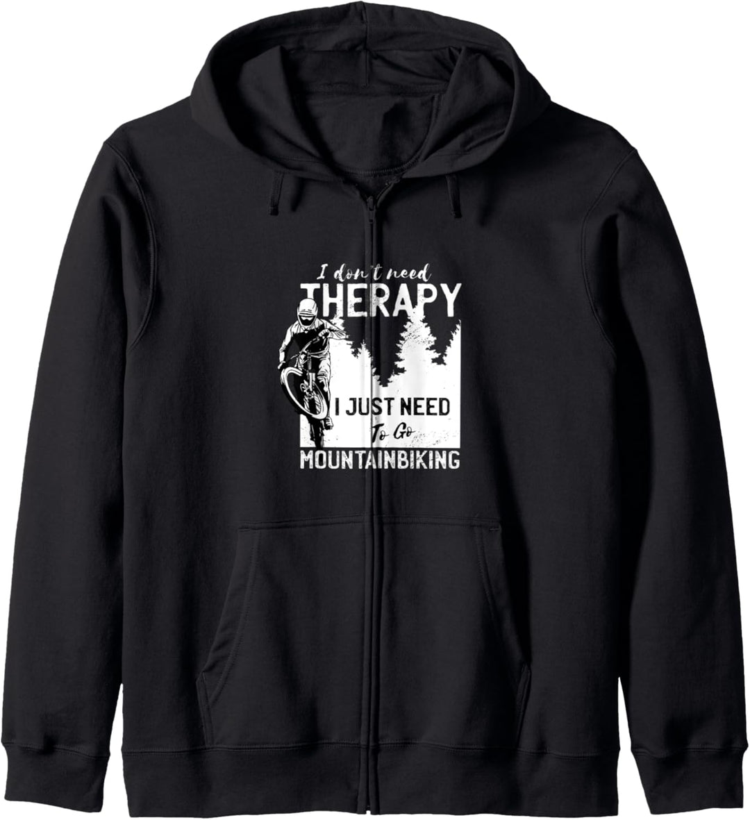 Mountainbike MTB Therapy Mountainbiker Design für Biker Kapuzenjacke