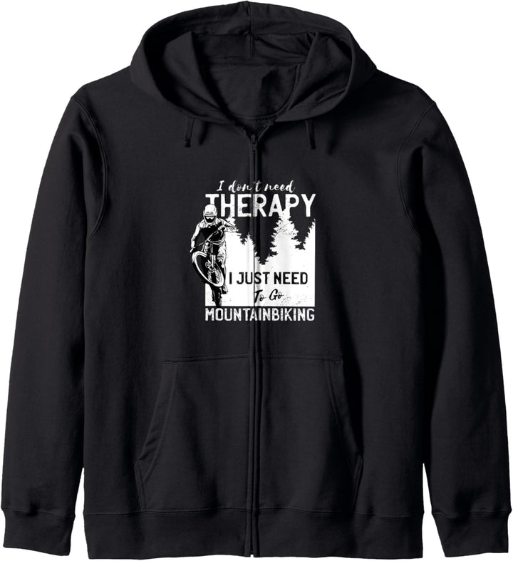 Mountainbike MTB Therapy Mountainbiker Design für Biker Kapuzenjacke