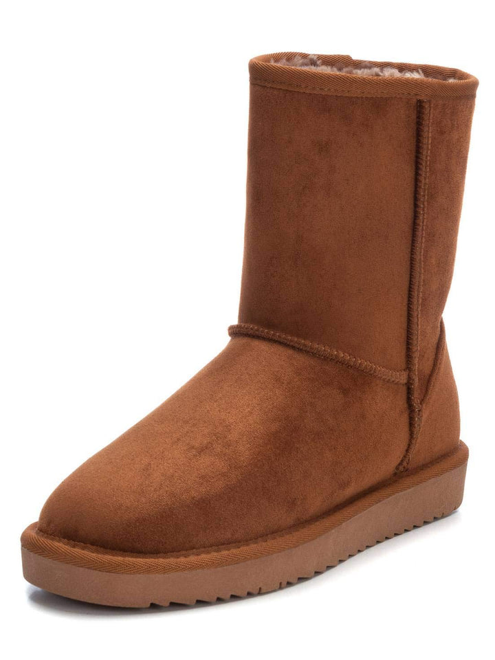 XTI - Chelsea Stiefel aus Stoff mit Absatz für Damen. 37 EU Braunes Kamel, 37 EU Braunes Kamel