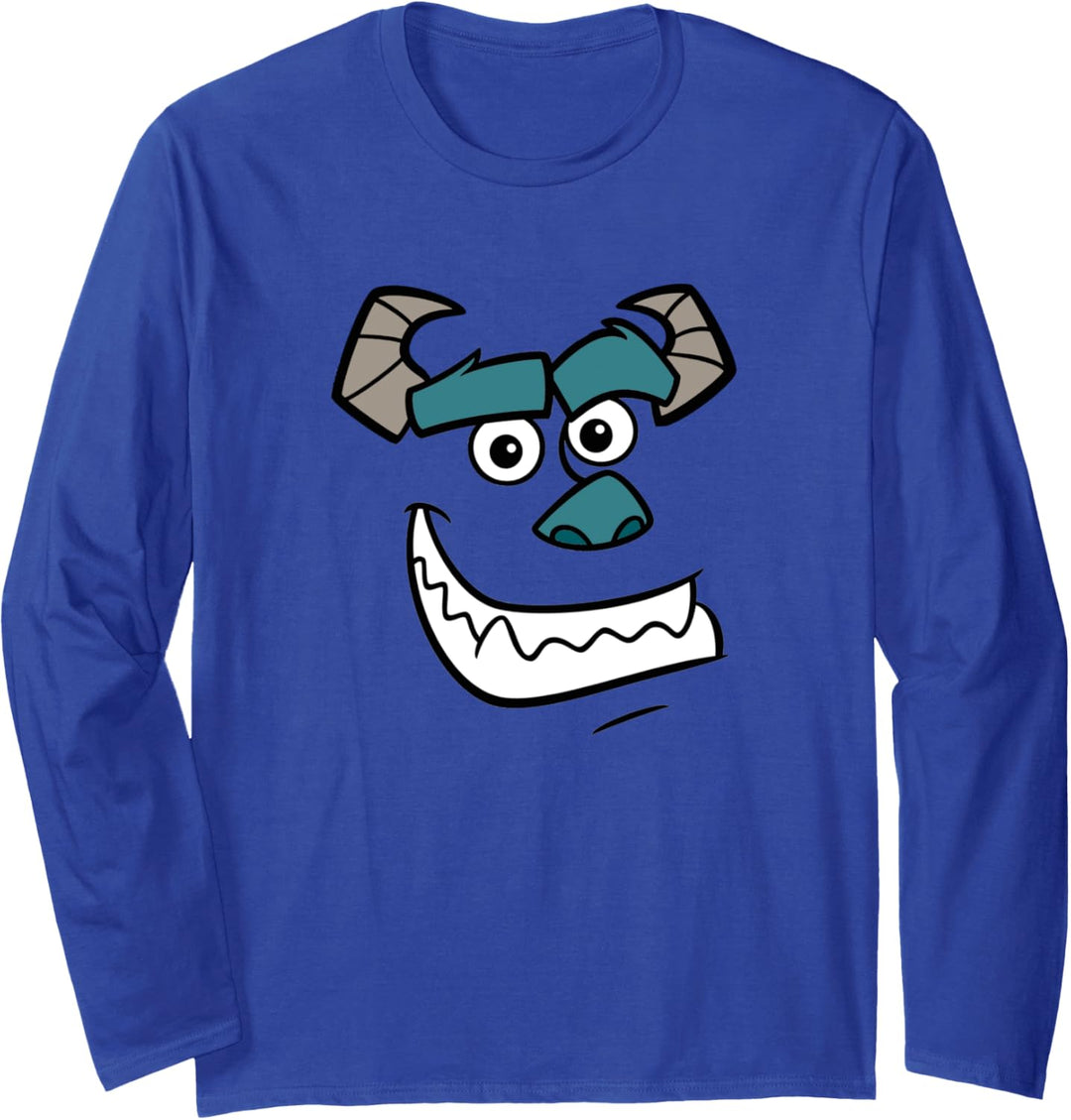 Disney Pixar Monsters Inc. Sulley Face Langarmshirt