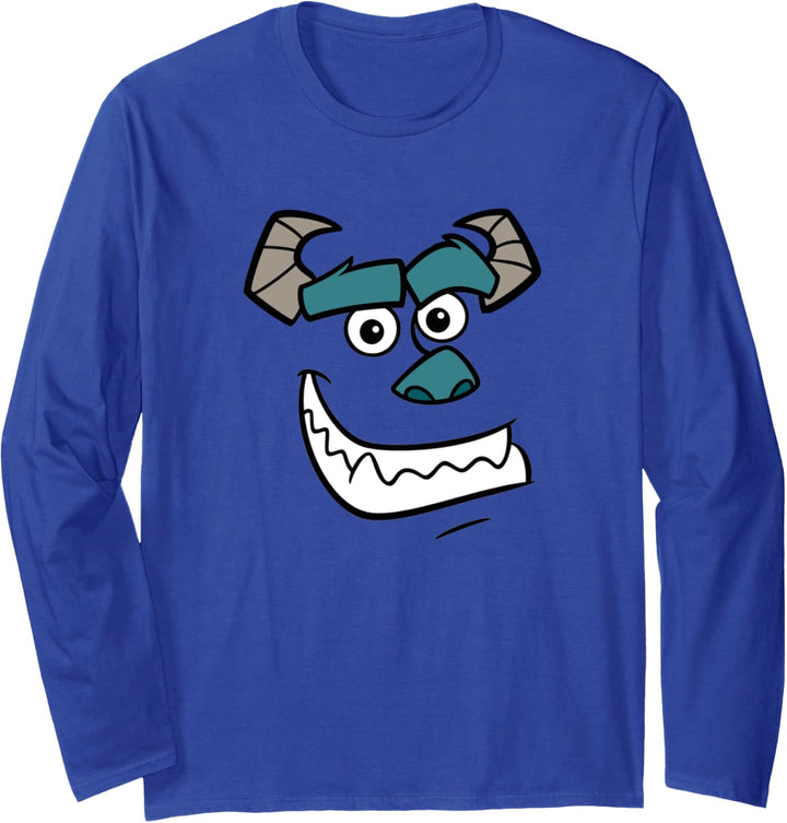 Disney Pixar Monsters Inc. Sulley Face Langarmshirt