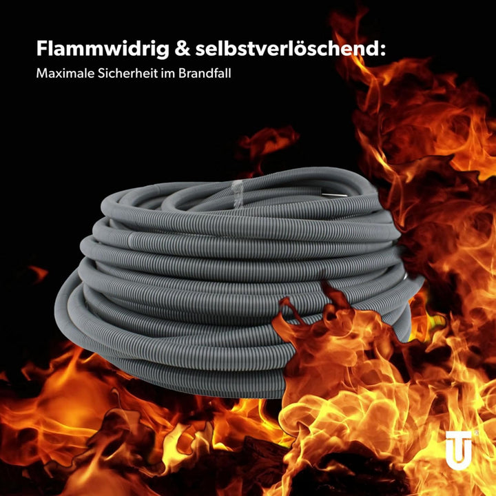 Unitec Flexrohr, Länge: 25 m, Durchmesser: 25 mm, Klassifizierung: 3341, Farbe: KL: 3341, Material: