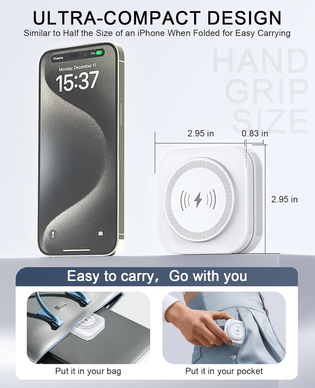 5 in 1 Mag-Safe Ladegerät mit 15W Wireless Charging Station für iPhone 17/16/15/14/13/12 Serie, AirP