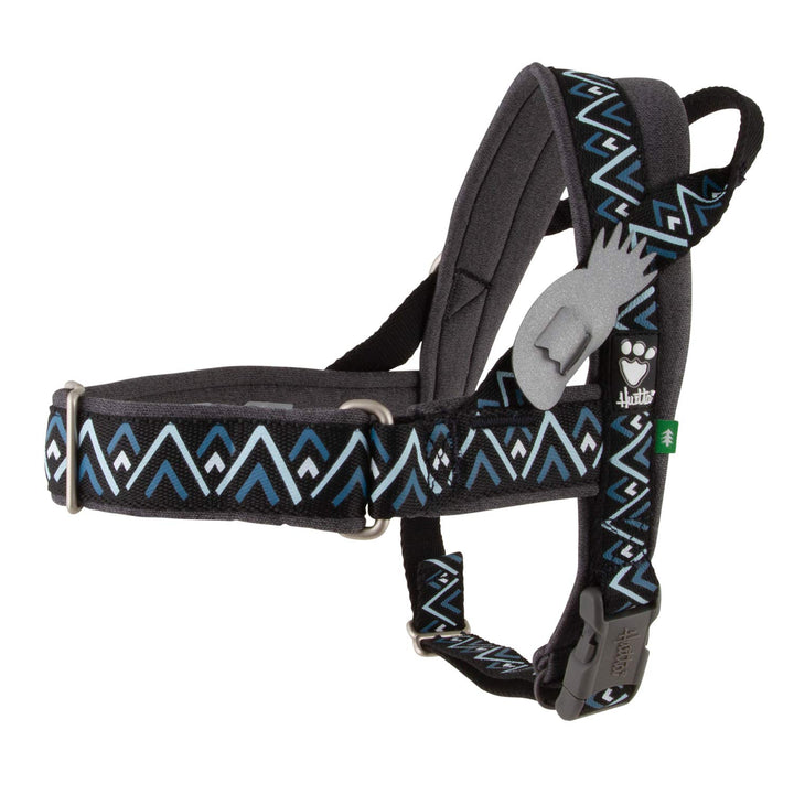 Hurtta Razzle-Dazzle H-Geschirr für Hunde, Gepolstert, 100% recyceltes Polyester, Schwarz 55-65 cm b
