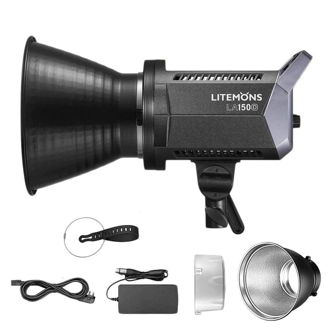 GODOX LA150D LED Videolicht, Litemons LED Continuous Light 101000Lux 1m,2800-6500K APP-Steuerung 8 F