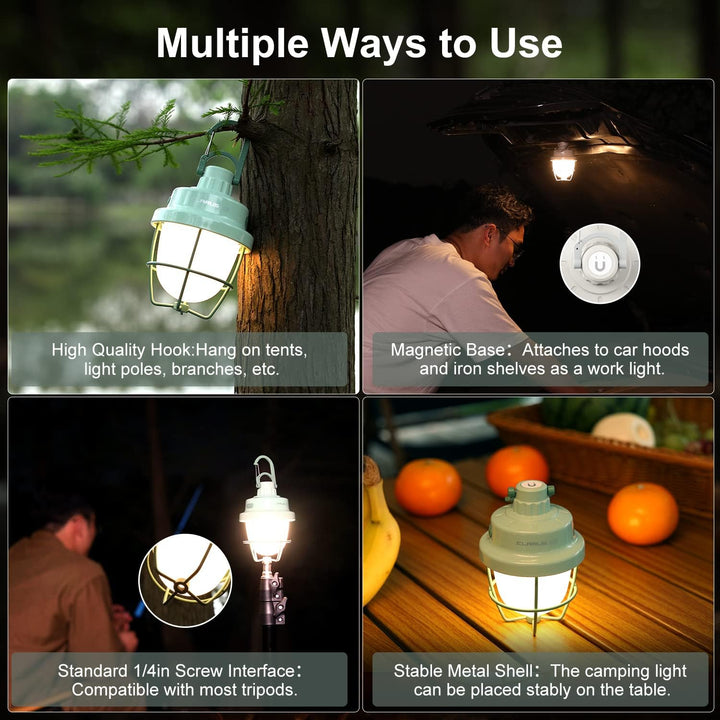 KLARUS CL3 Campinglampe, wiederaufladbare LED Camping Laterne mit 5 Modi, tragbares Campinglicht für