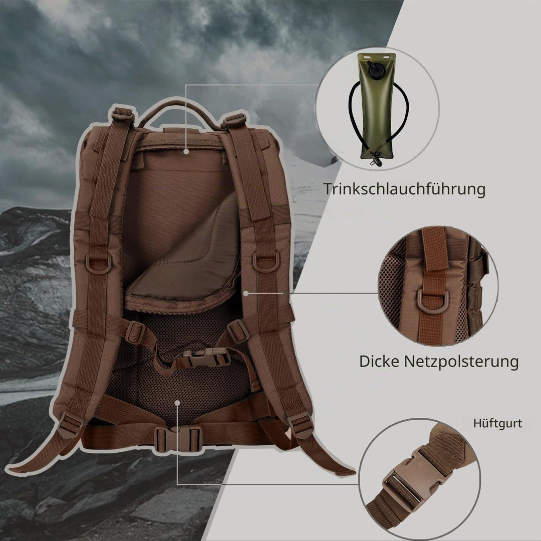 Hannibal Tactical Militär Taktischer Rucksack Cooper Rucksack Armee Assault Pack 3 Tage Bug Out Go B
