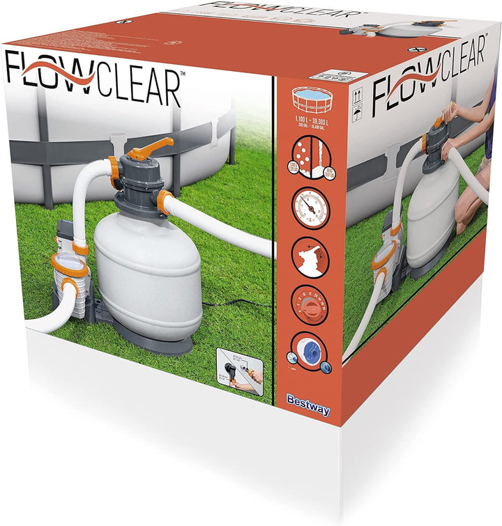 Bestway Water_Pump Flowclear Sandfilterpumpe für Pool 5 678 l 5 678 l/h, 5 678 l/h