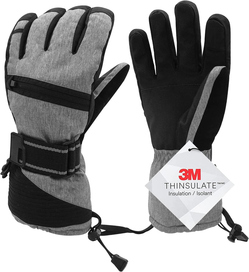 Vihir Winterhandschuhe Skihandschuhe Herren & Damen Thermo Handschuhe, Wasserdichte Touchscreen 3M T