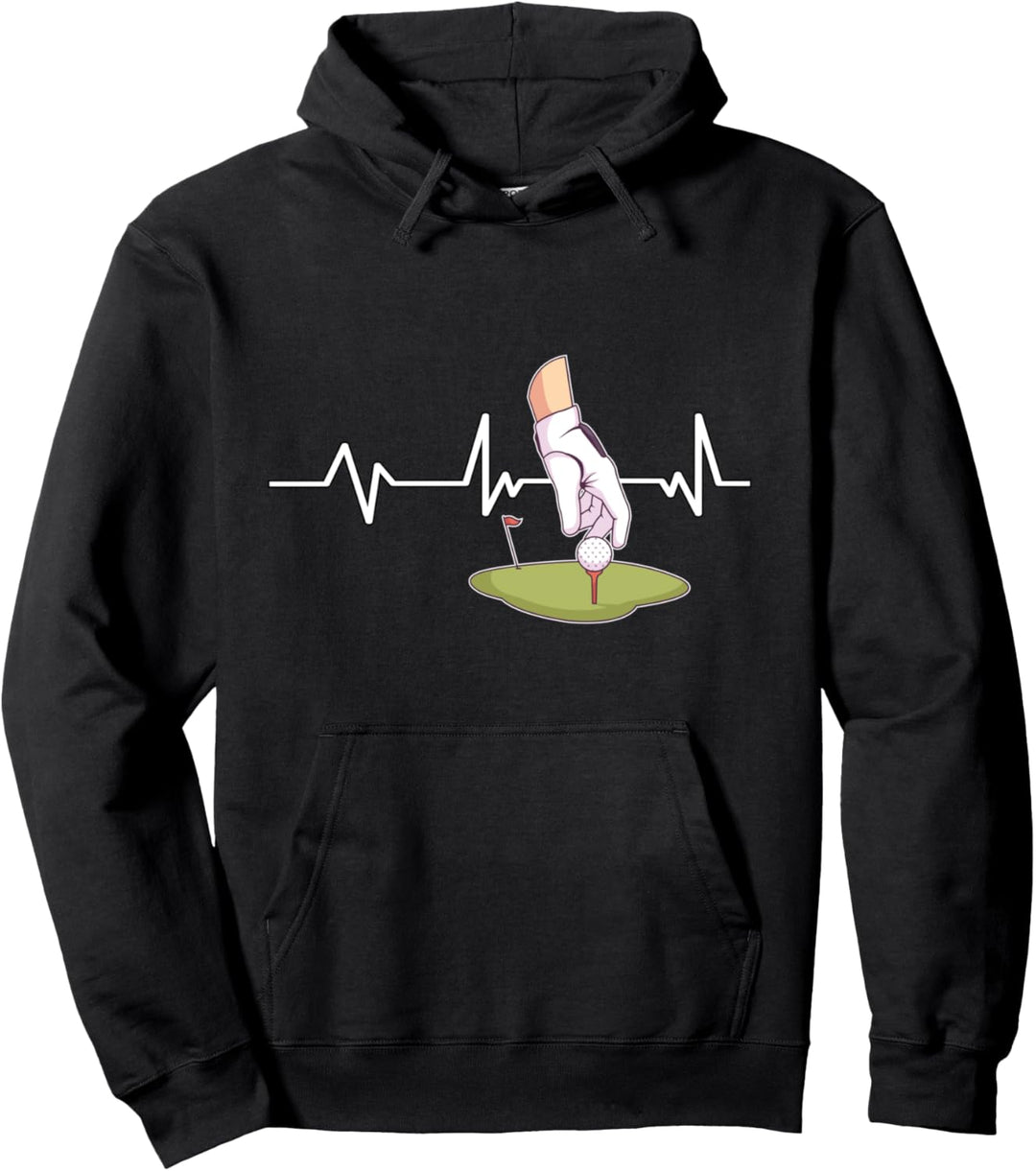Golf Herzschlag Golf Geschenk Golf Pullover Hoodie