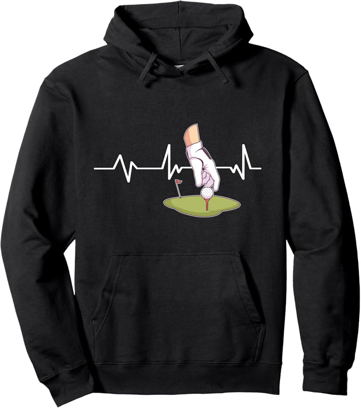 Golf Herzschlag Golf Geschenk Golf Pullover Hoodie