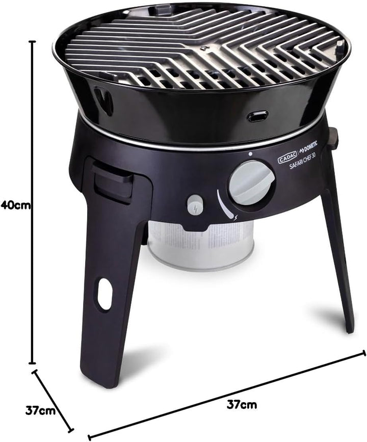 CADAC - Safari Chef 30 HP Combo - Tragbare Grills - GreenGrill-Keramikbeschichtung – inkl. Tragetasc