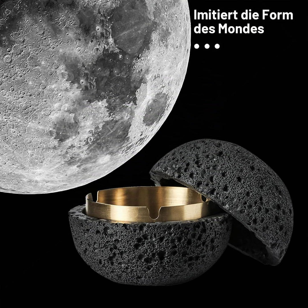 Mode-Mülleimer, Beton+Innenzylinder aus Metall Leicht zu Reinigen (Schwarz), Schwarz