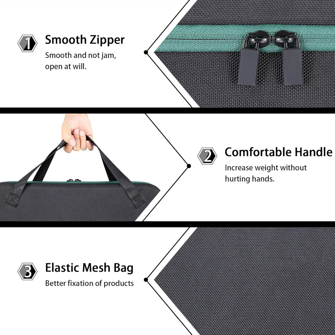 co2CREA Hart Tragbare Schutzhülle Etui Tasche für Bosch Home and Garden Akku-Handstaubsauger Univers