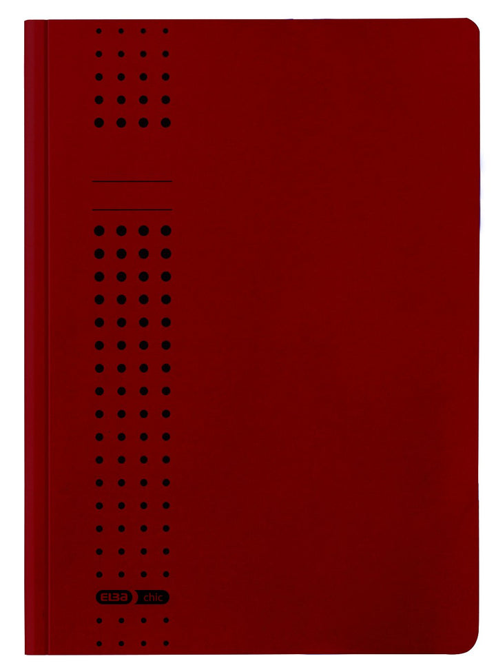 ELBA Sammel-Mappe chic, für A4, aus Karton, 3 Innenklappen, bordeaux, 25er Pack bordeaux Sammelmappe