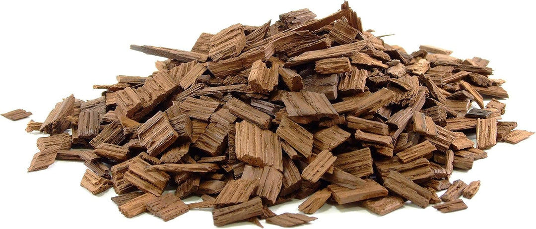AlcoFermBrew Eichenholzchips Französisch Stark Getoastet 100g Für Wein und Spirituosen Intensives Ar